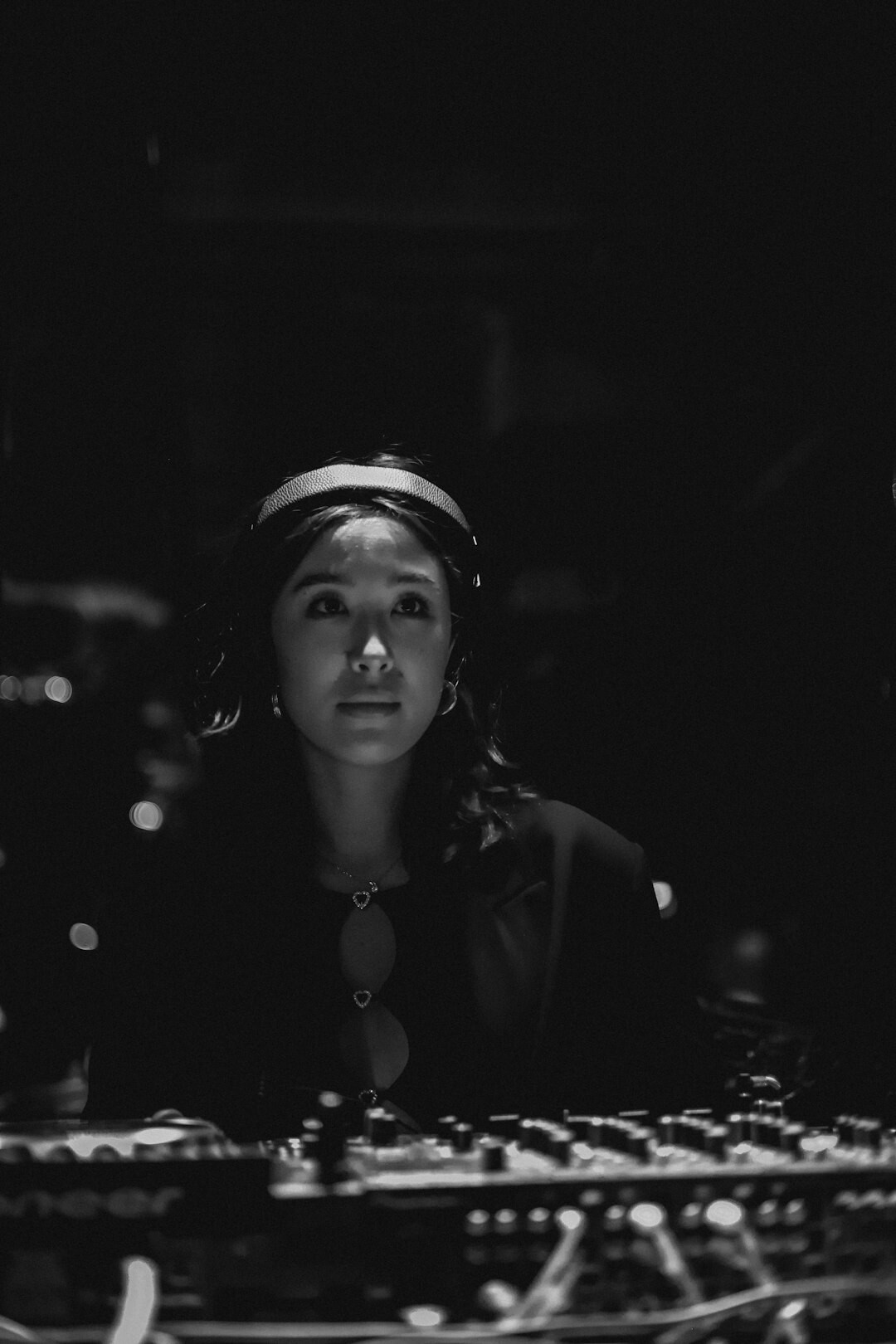 Portrait of a woman sound technician