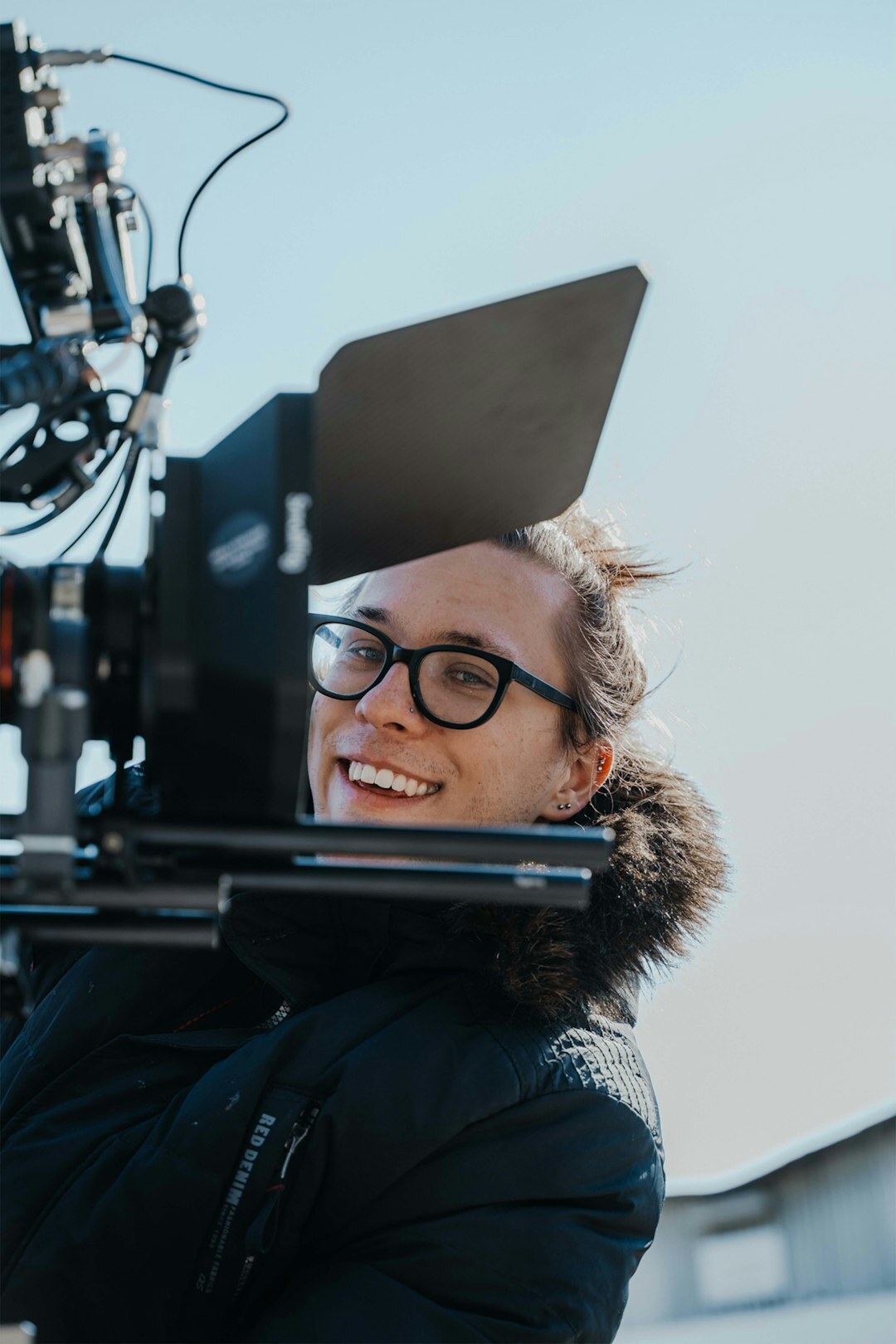 Portrait of a woman camera operator