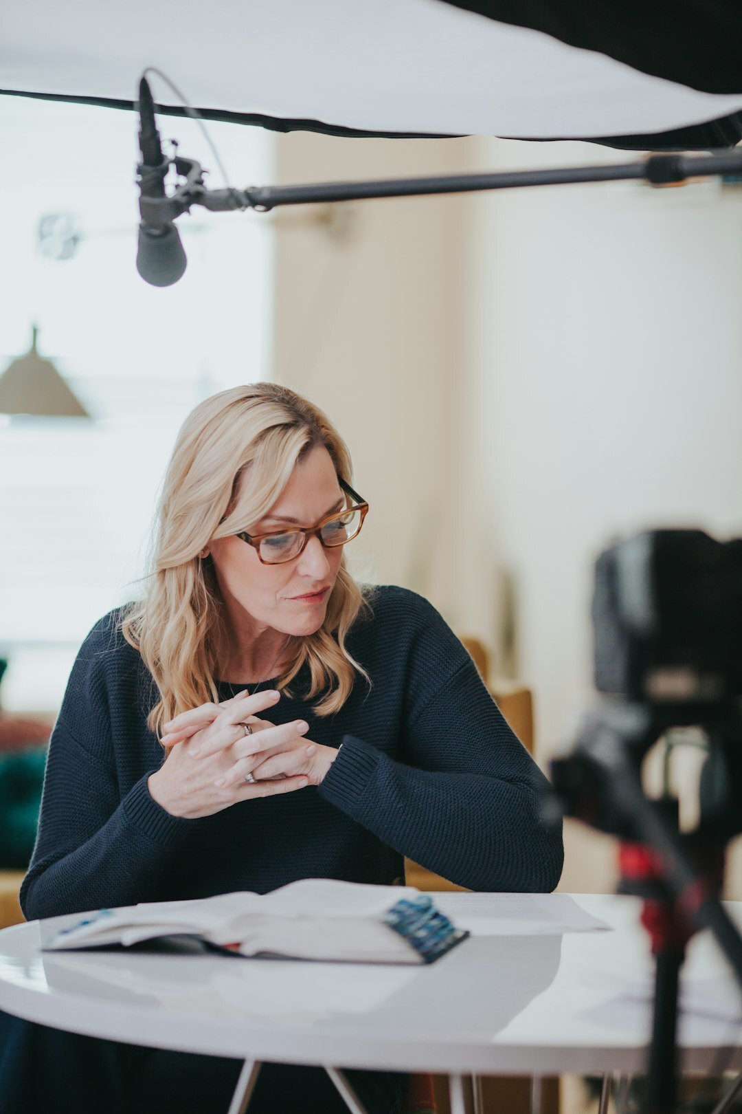 Portrait of a woman broadcast director
