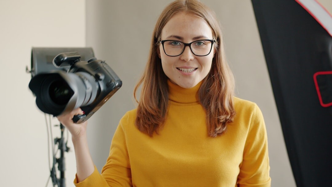 Portrait of a woman video engineer